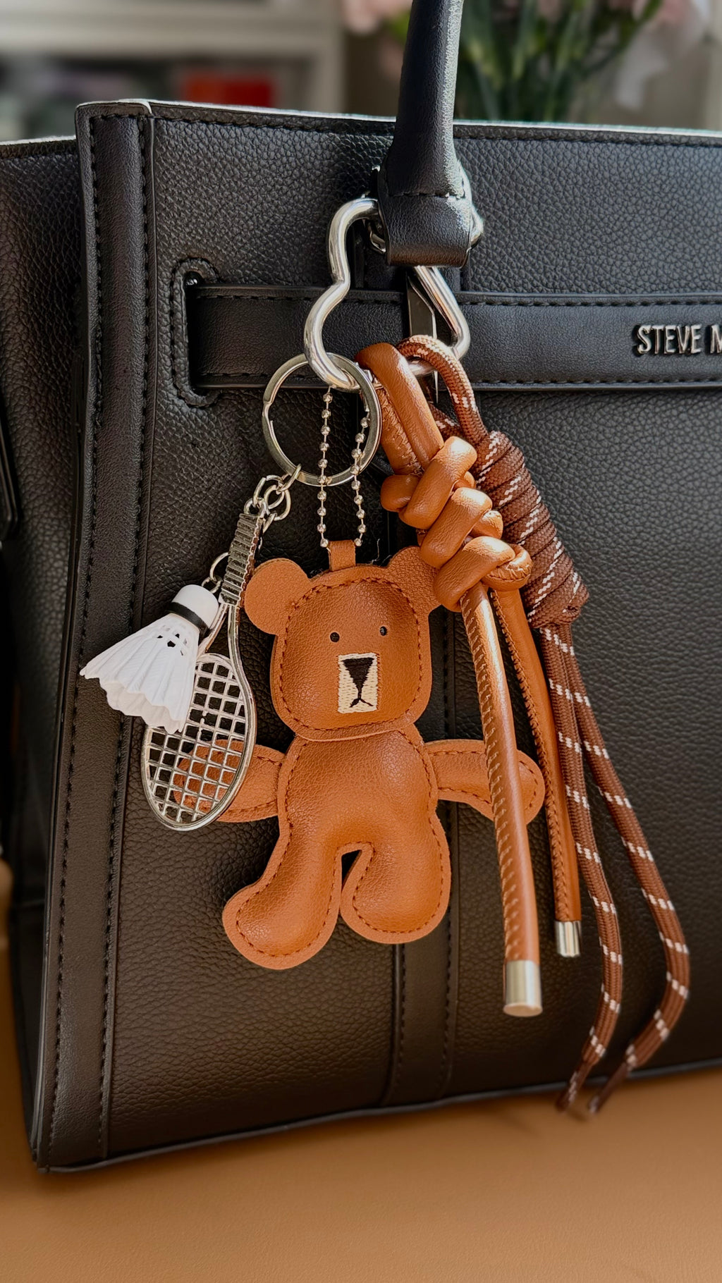 Teddy Sport Bag Charm 🐻✨