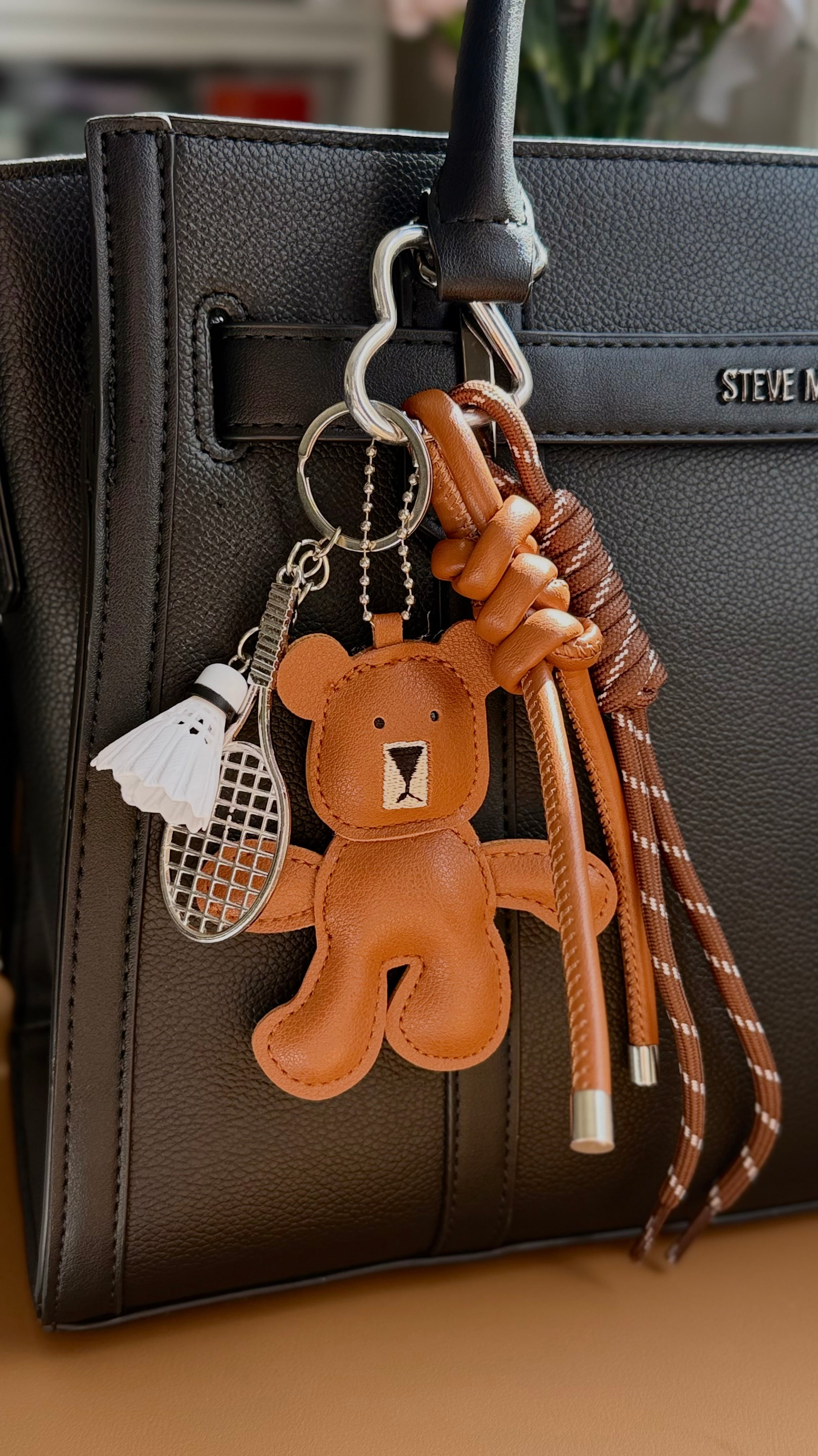 Teddy Sport Bag Charm 🐻✨
