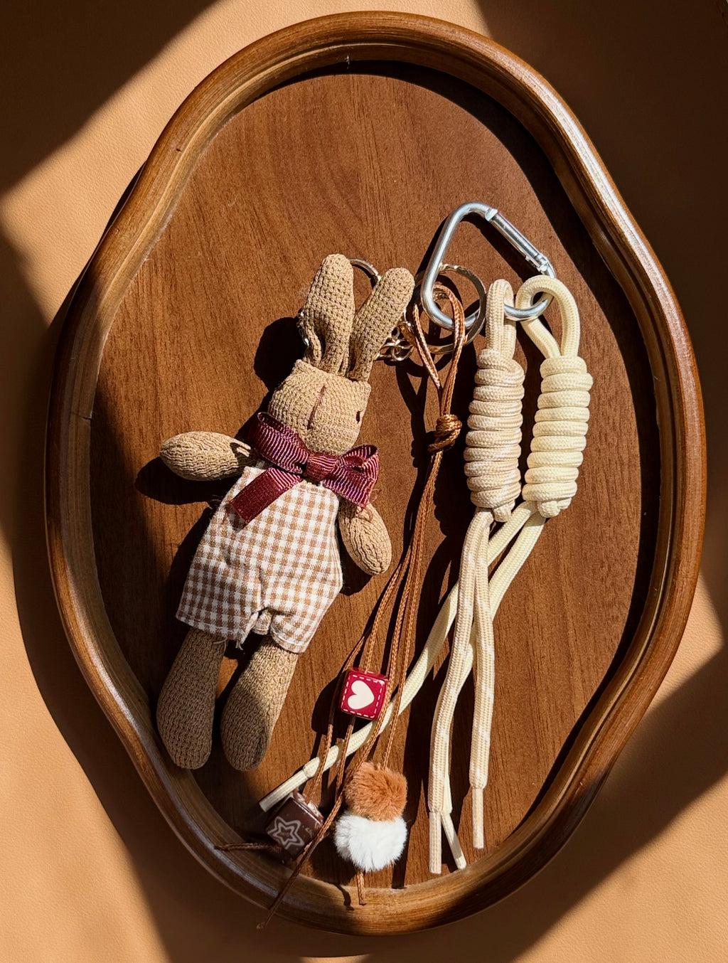 Cozy Bunny Bag Charm 🐰🤎