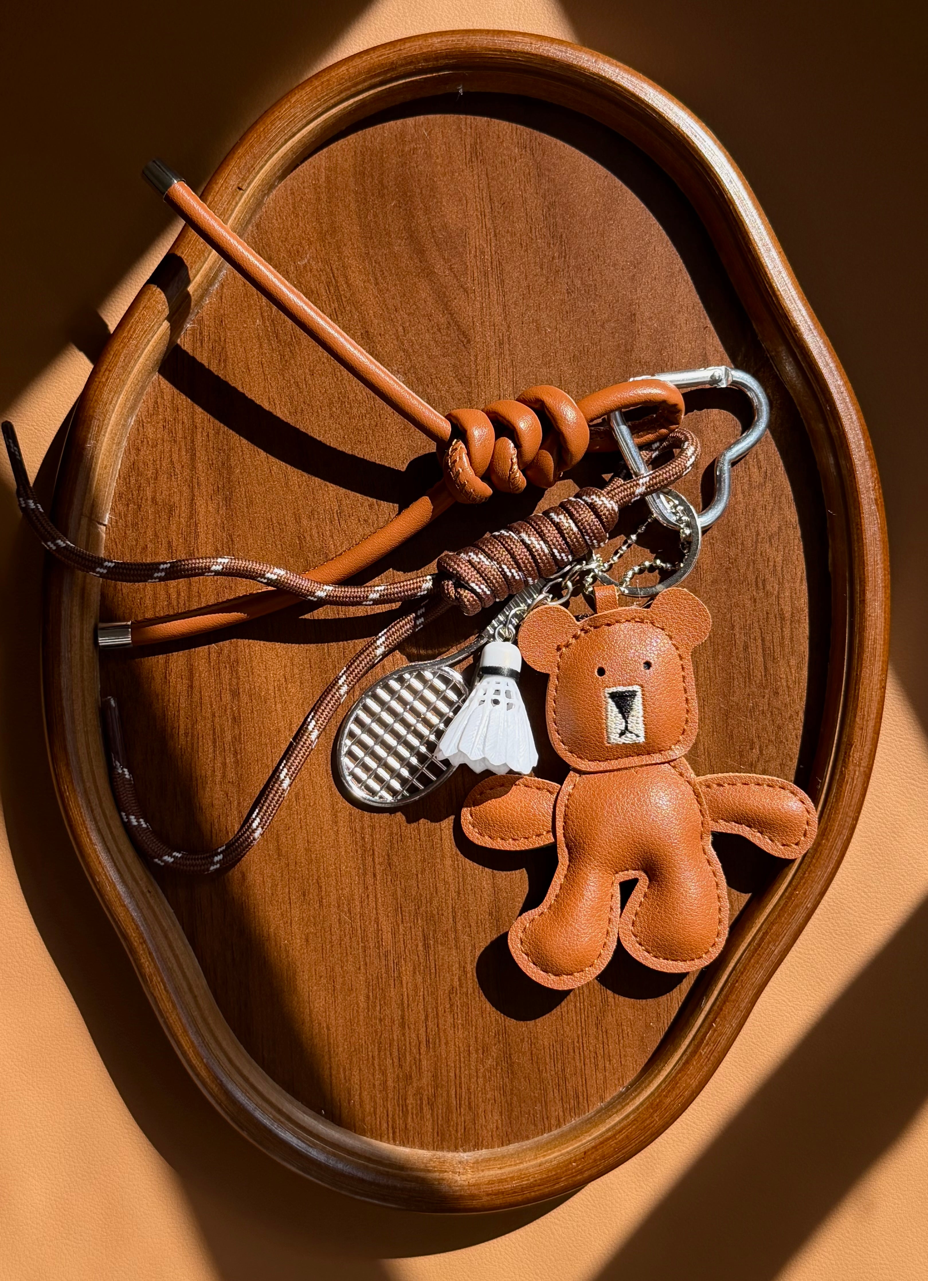 Teddy Sport Bag Charm 🐻✨
